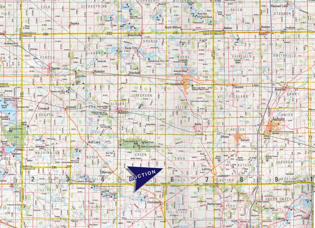 Area map - PERSONAL PROPERTY AUCTION IN NOBLE COUNTY, INDIANA